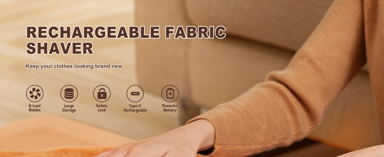 Електричний видалення ворсу для одягу, постільної білизни та меблів. Змінні леза. Білий колір