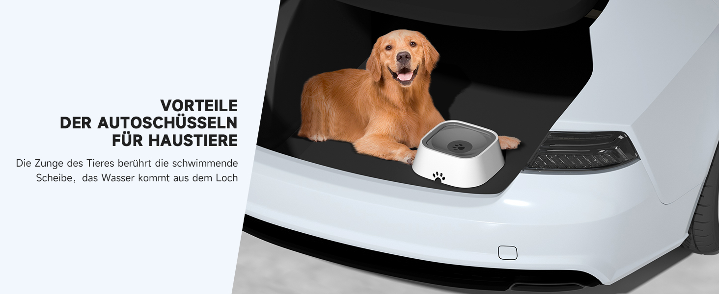 Напійник для собак ELS PET: 1л, витокозахисний, для подорожей, анти-розливання, сірий