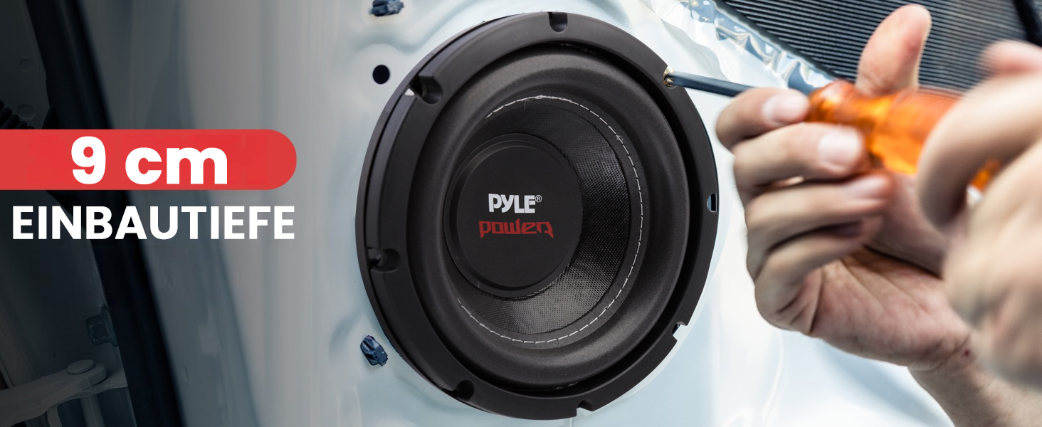 Сабвуфер Pyle PLPW8D, 800 Вт, 20 см, 4 Ом, двошарова котушка