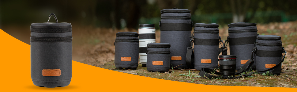 Чохол для об'єктива TARION: захисний, водонепроникний, з жорстким дном, сумісний з Canon, Nikon, Pentax, Sony, Olympus