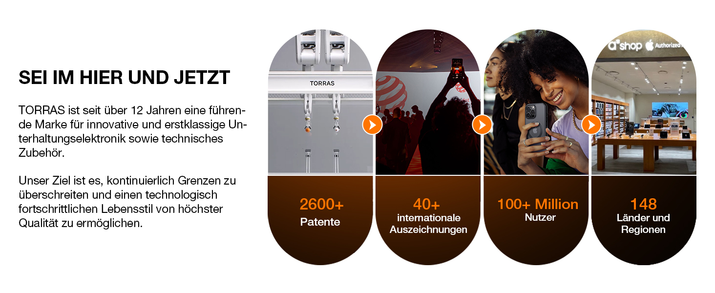 Портативний зарядний пристрій TORRAS 10000mAh з кабелем USB-C, 22.5W PD3.0, білий. Сумісний з iPhone, Samsung, AirPods.