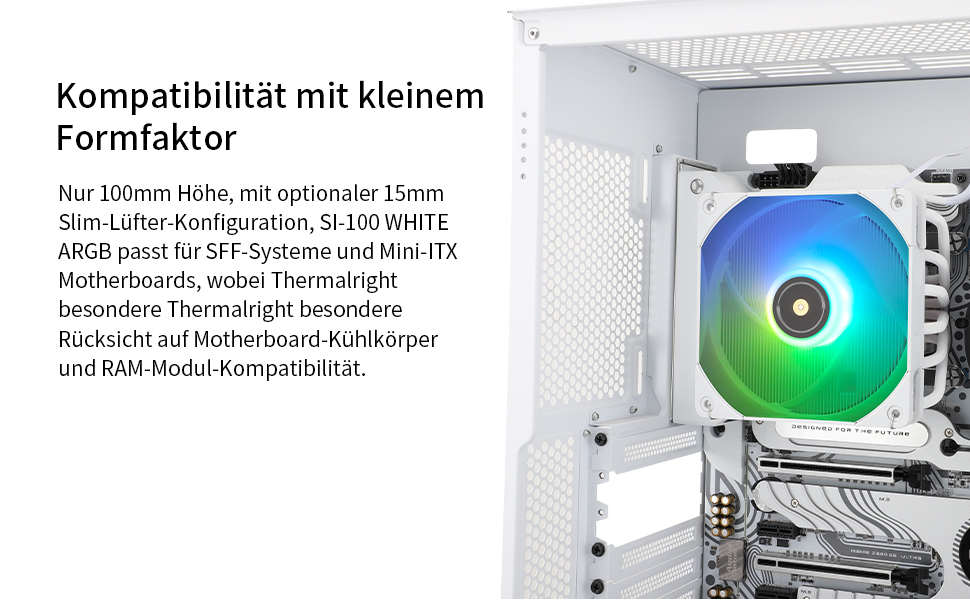 Thermalright SI-100: Повітряний кулер для CPU з 6 тепловими трубами, тихий вентилятор TL-E12B PWM, технологія AGHP 3.0, сумісний з AMD AM4/AM5 та Intel 1150/1151/1200/1700/2066
