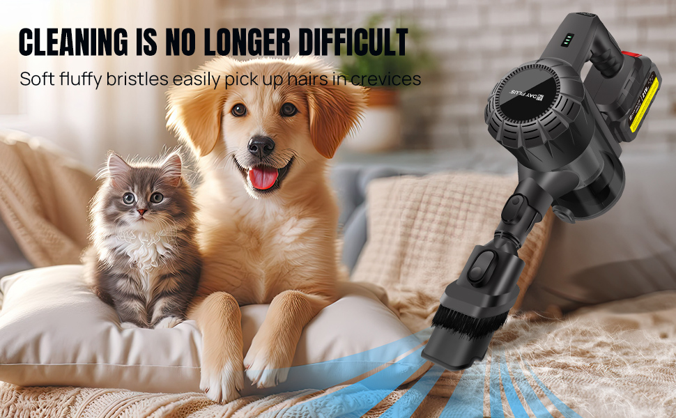 Бездротовий акумуляторний пилосос з антизаплутаною насадкою, фільтрація 99,999%, для будь-яких поверхонь, сірий колір, 2 акумулятори