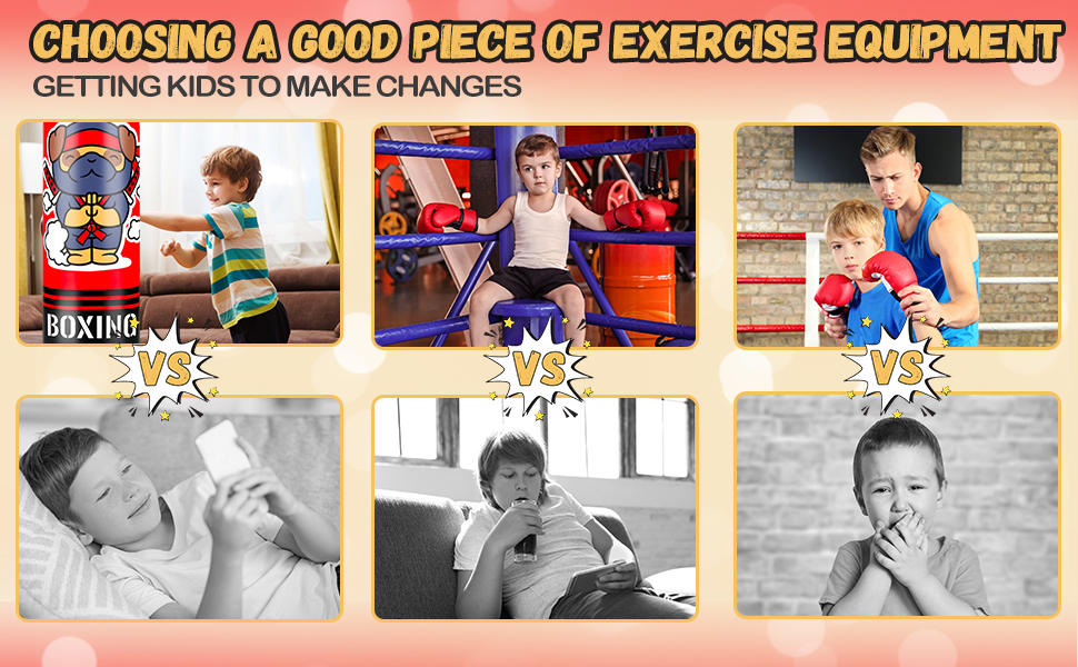 Надувний боксерський мішок для дітей Boxsack Kinder, 165 см, з боксерськими рукавичками, для карате, тхеквондо, MMA, ніндзя, подарунок для хлопчиків та дівчаток 3-12 років