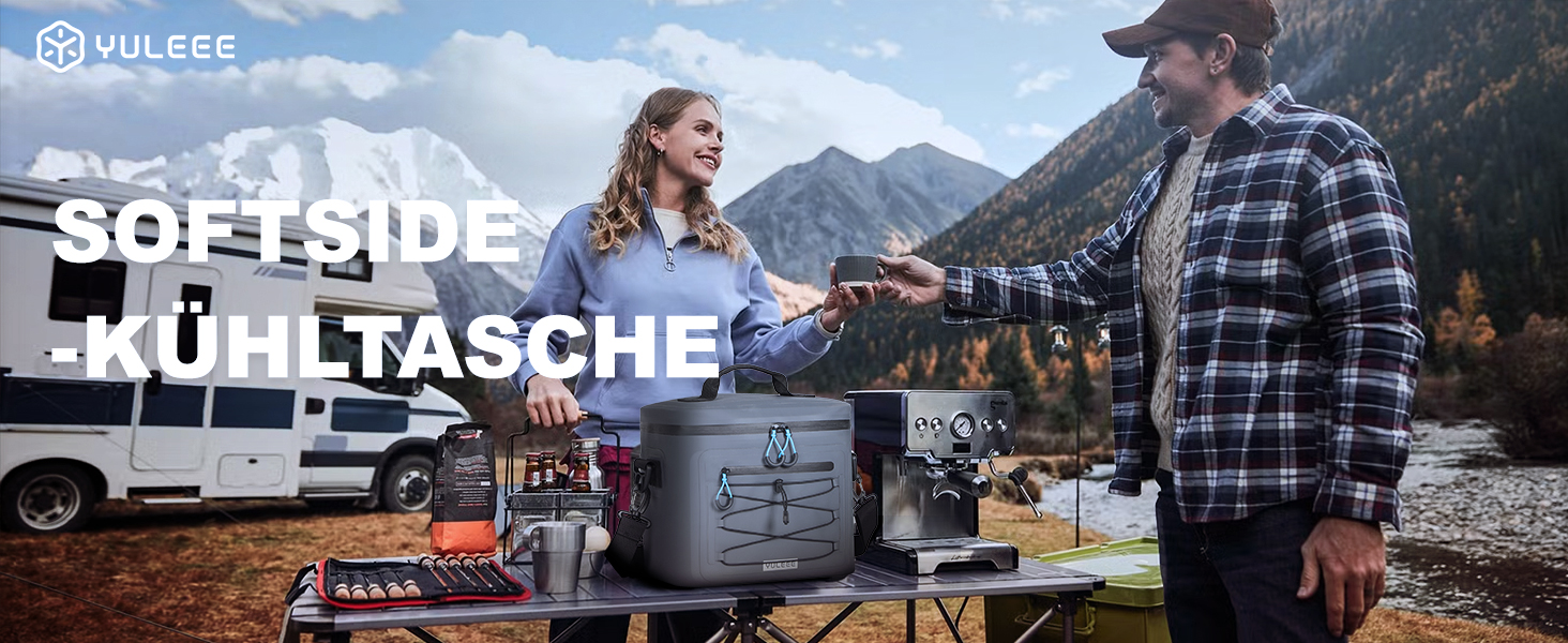 Термосумка-холодильник 15/24L, водовідштовхуюча, для пікніків, пляжу, кемпінгу, офісу, транспортування продуктів, сіра