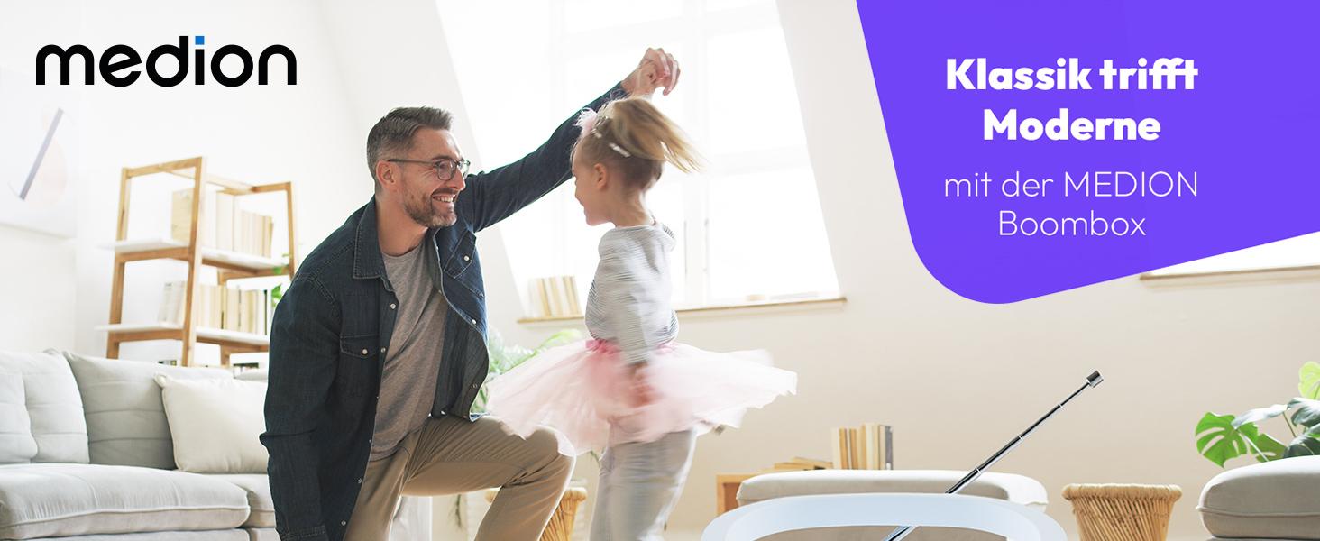 MEDION DRX-1 Plus Бумбокс: DAB+, Bluetooth, CD, MP3, касети, AUX, Stereo Sound System, зелений/блакитний