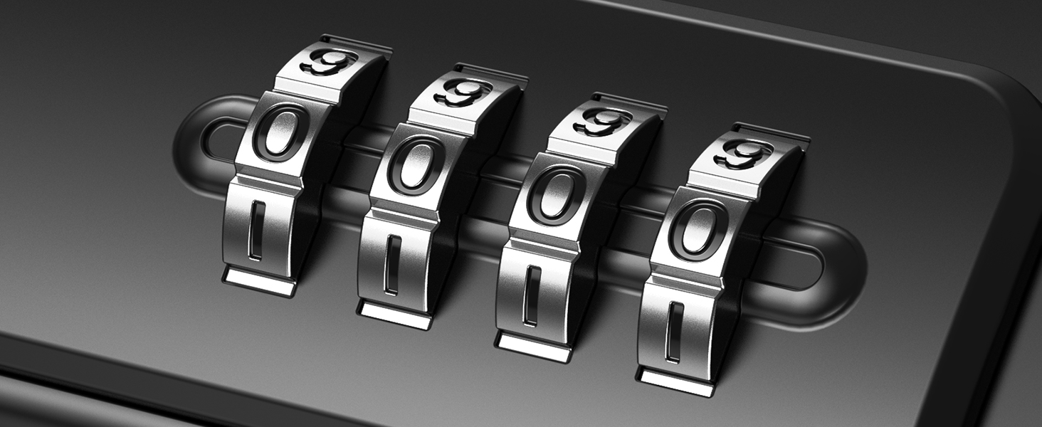 Сейф портативний з кодовим замком ORIA, вологостійкий, для відпочинку та офісу, чорний