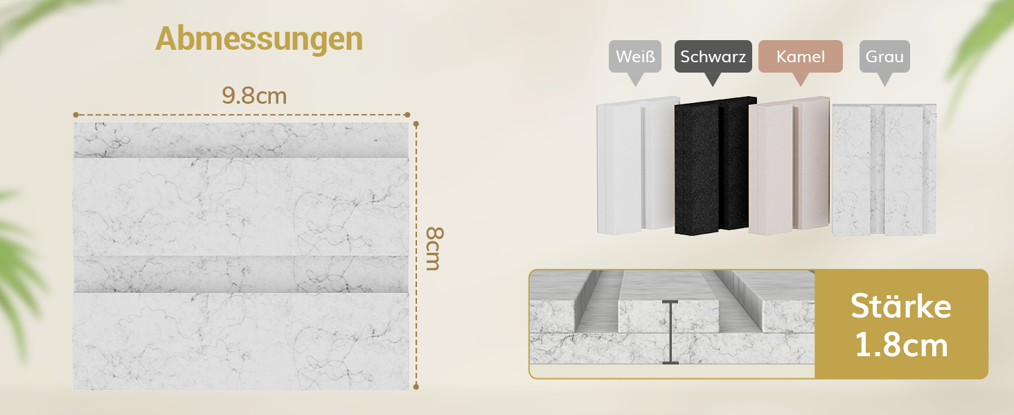 Акустичні панелі TONOR самоклеючі для звукоізоляції, шумопоглищаючі панелі для стін у студію, офіс та дім, 120x60x1.9 см, чорні (4 шт)