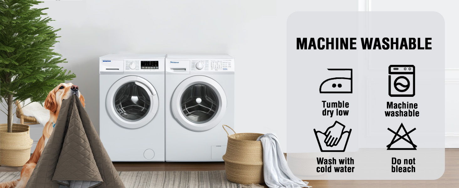 Водонепроникний килимок для собак середнього розміру 77 x 178 см, килимок для собак, захист дивану, м'який і пухнастий, захисний килимок для дивану, котячий килимок, Французький горіх