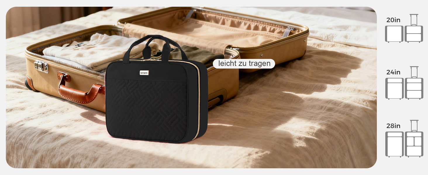 Чоловіча/Жіноча косметичка-органайзер для подорожей з прозорим відділенням, для зберігання косметики та туалетних аксесуарів, чорного кольору