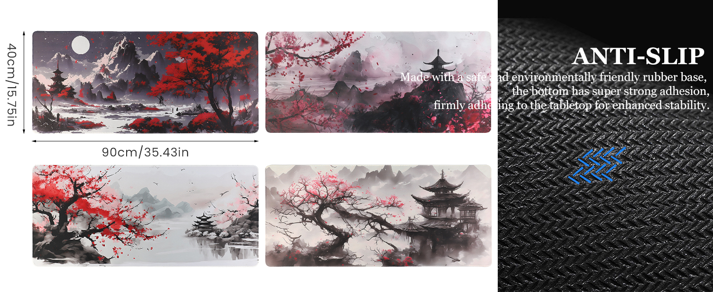 Килимок для миші ігровий XXL 900x400 мм, з антиковзким покриттям, водонепроникний, для ПК, MacBook, Laptop