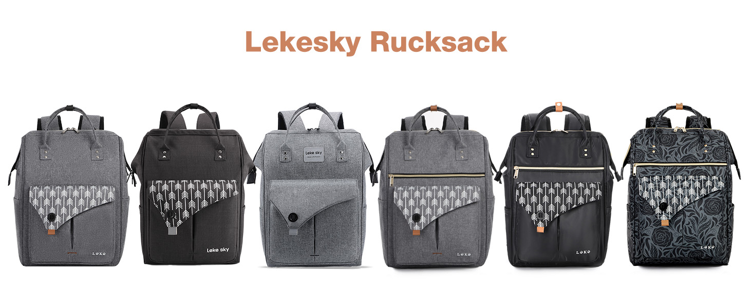 Рюкзак Lekesky для жінок: шкільний, з відділенням для ноутбука 15.6 дюймів, антикрадійний, сірий