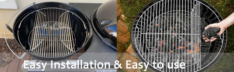 Решітка для гриля Weber 57 см (54.6 см), замінна решітка для грилів на вугіллі Weber One-Touch, Performer, Bar-B-Kettle, аксесуар Weber 7436