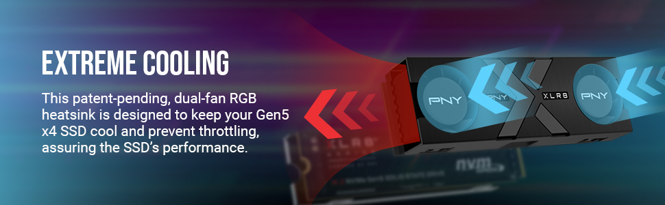 SSD PNY M.2 NVMe 2TB CS3150 з RGB Heatsink - 10300 MB/s