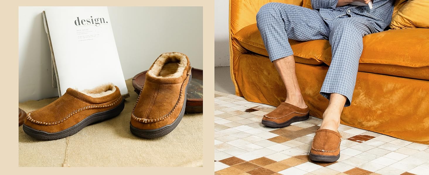 Чоловічі домашні тапочки Zigzagger з мікрозамші та піною з пам'яті, 42/43 EU, темно-сірий