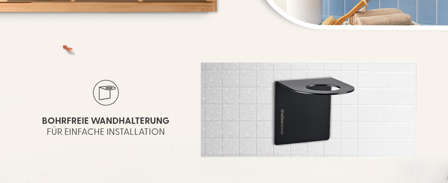 Шампунь MaisoNovo у пляшках для наповнення – дозатори для рідкого мила та гелю для душу, настінний монтаж – набір з 3 пляшок об'ємом 500 мл, янтарного кольору, з чорним дозатором (набір з 2 чорних дозаторів)