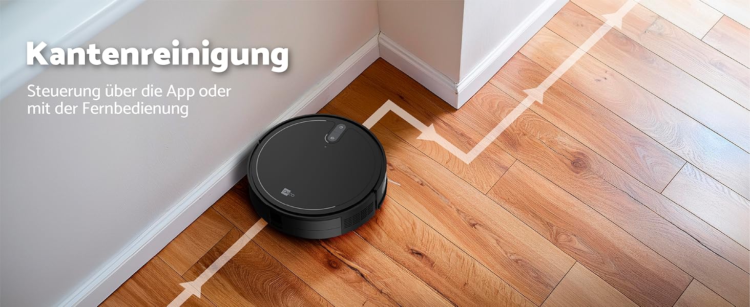 Робот-пилосос Aeco VacuBot з функцією миття підлоги (5000Pa, навігація лазером, до 160хв роботи, пульт, додаток)