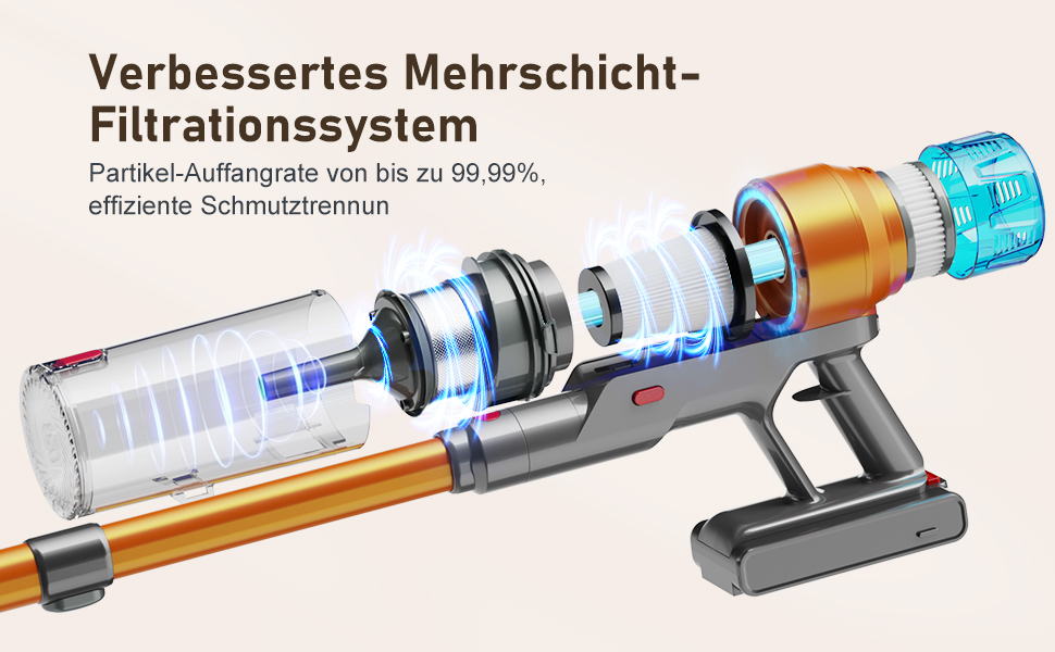 Бездротовий акумуляторний пилосос 450W з дисплеєм та автоматичним режимом. Час роботи до 50 хвилин. Підходить для твердих підлог, килимів та видалення шерсті тварин. (V10)