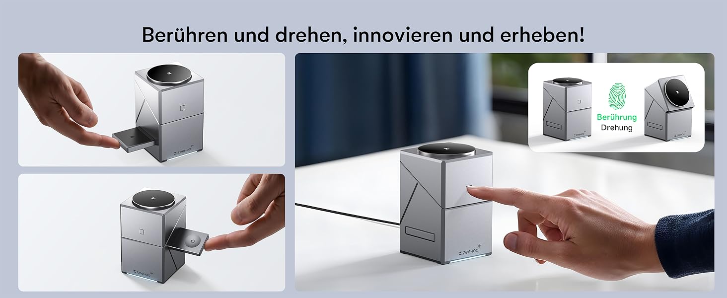 ZEEHOO 3-в-1 зарядний станція для Apple MagSafe: зарядка для iPhone, Apple Watch та AirPods (30W USB-C), сірий