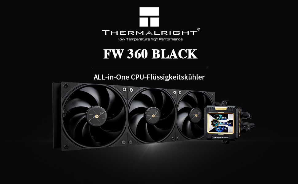 Thermalright Frozen Warframe 240 – водяне охолодження CPU з RGB, 240 AIO, LCD-дисплей 320x240, для AMD/Intel LGA1700/AM4/AM5