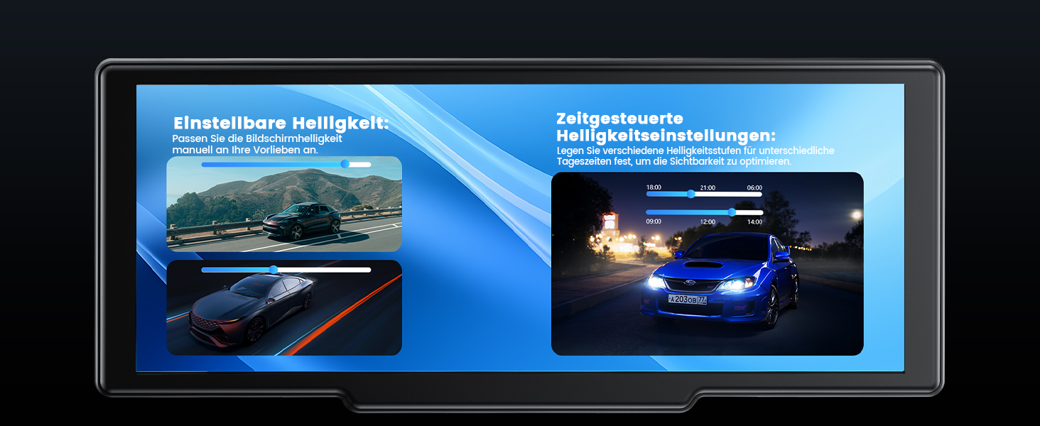 Krunia 8.1'' Бездротовий портативний CarPlay-екран 60FPS для Apple CarPlay та Android Auto з OTA-оновленнями, камерою заднього виду, Mirror Link, Bluetooth, голосовим керуванням та GPS-навігацією
