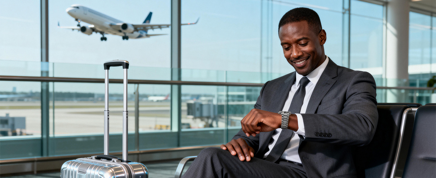 Чоловічий годинник MEGALITH з нержавіючої сталі, хронограф, водостійкий, аналоговий годинник для бізнесу, з календарем та підсвічуванням (B-silber-an)