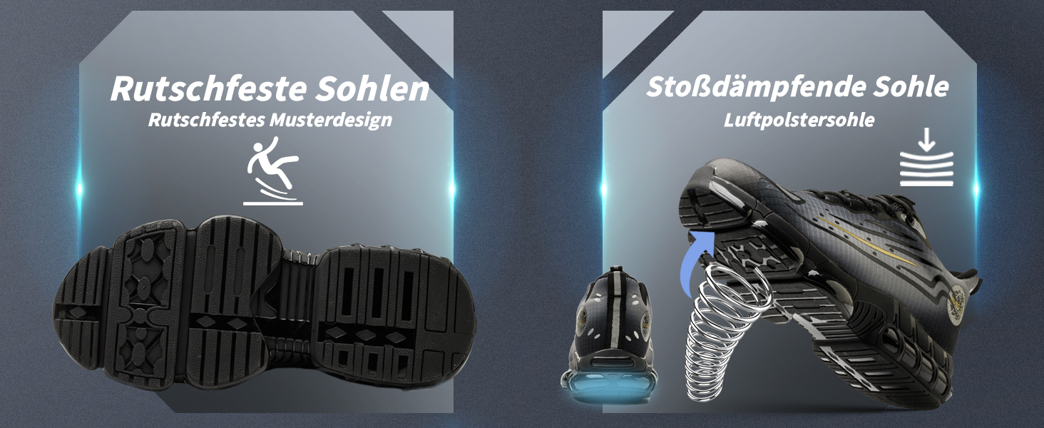 Робочі черевики AIMAYEE з металевим носком: легкі, дихаючі, для жінок та чоловіків, сірі та чорні, розмір 41 EU