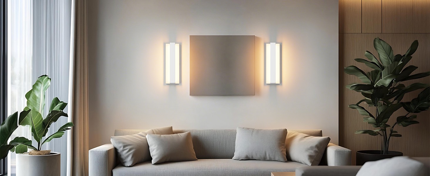 Klighten LED настінна лампа 16W, тепле світло 3000K, для вітальні, спальні, коридору, балкону, сходи, з алюмінію та нержавіючої сталі