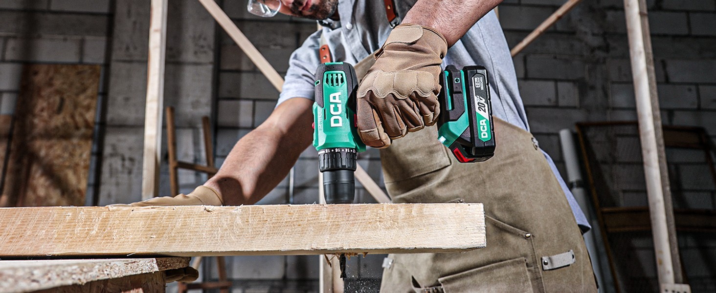 Акумуляторний дриль-шуруповерт DCA ADJZ2035, 20V, 40 Нм, 2.0Ah, 25-ти частинний комплект