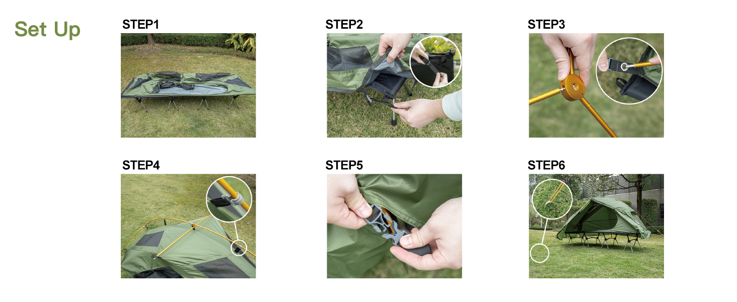Дитяче ліжко-намет Night Cat для кемпінгу, 1-місне, водонепроникне, складане, 220x70 см