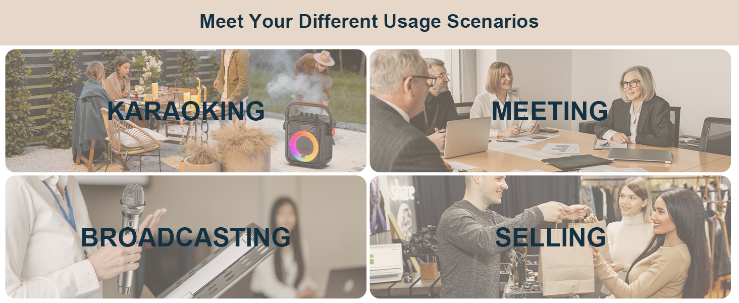 Караоке машина JYX з 2 бездротовими мікрофонами, портативна Bluetooth колонка з RGB-підсвічуванням, підтримка TF/USB, AUX, FM, запис, TWS, караоке система для вечірок, PA-система для дорослих/дітей