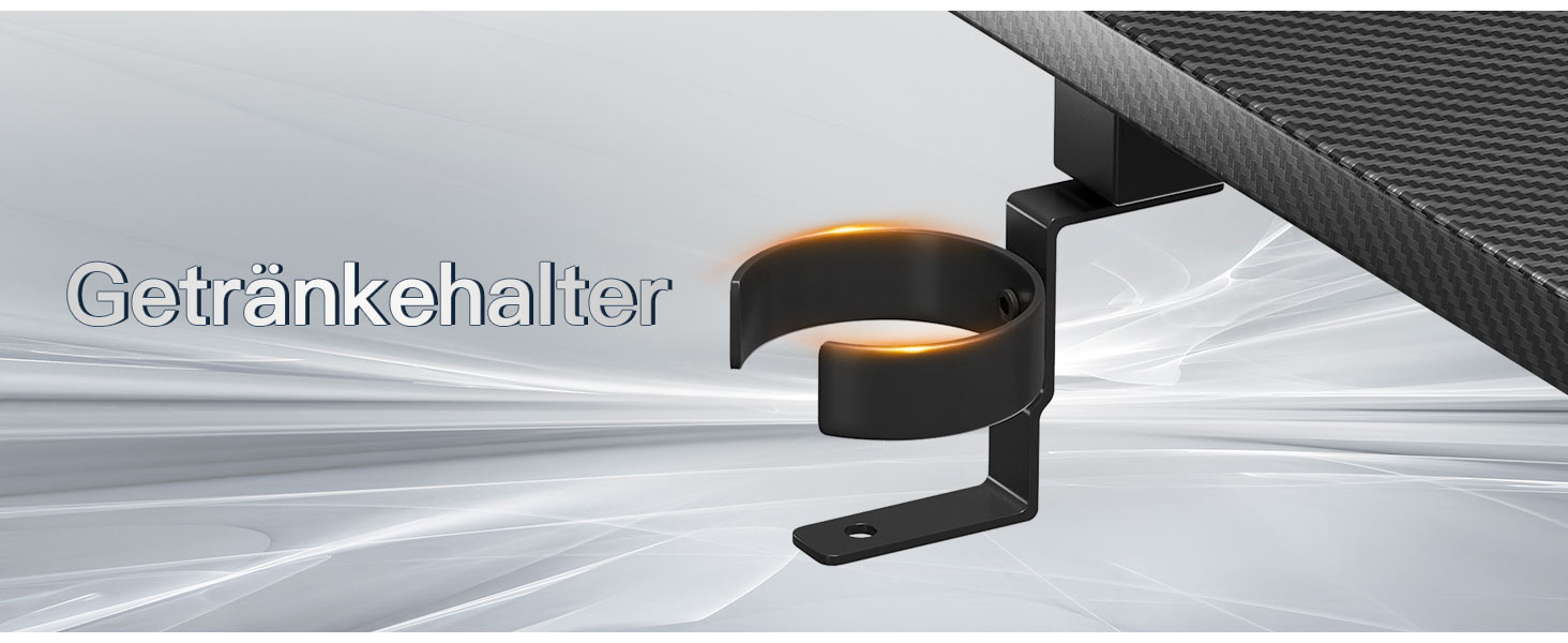 Small LED Gaming Desk with Power Outlets - 80cm Carbon Fiber PC Gamer Table
