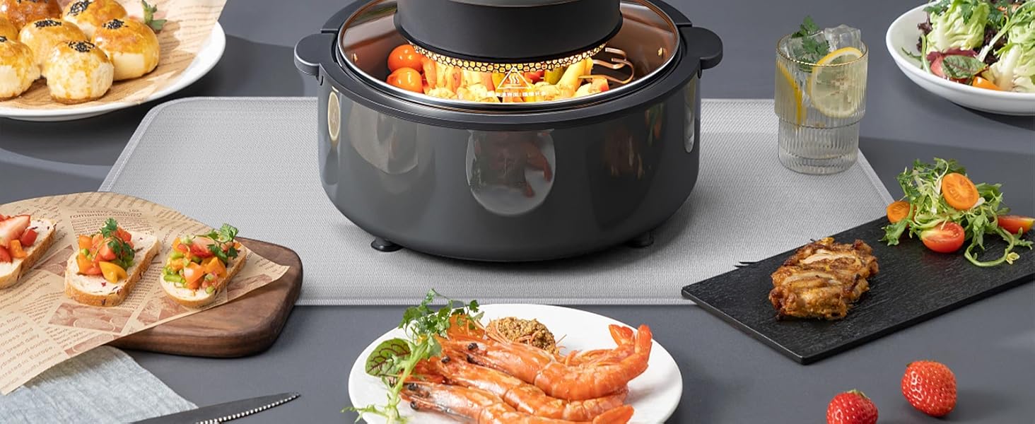 Термостійкий килимок для захисту від нагрівання 60x40 см, вогнестійкий килимок для кухонних стільниць, силіконовий килимок, неслизький та водонепроникний для аір-фрі, кавомашини (50x30 см, чорний)