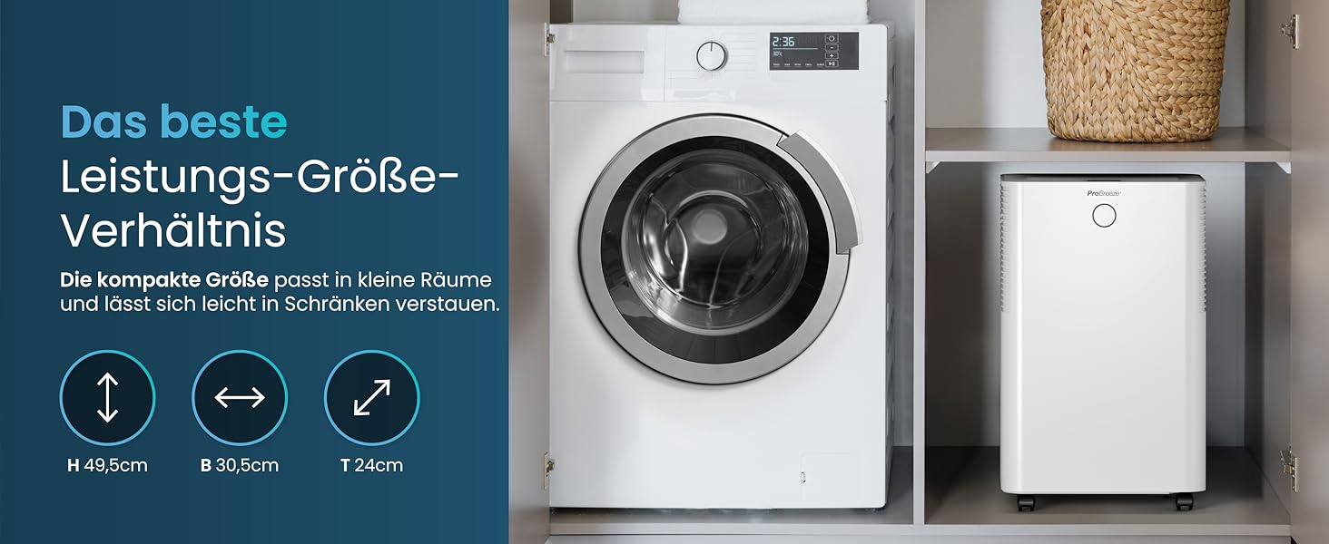 Про Breeze OmniDry: Електричний осушувач повітря з Wi-Fi, 12л/24г, для дому до 25м², з додатком, режимом сушіння та датчиком вологості