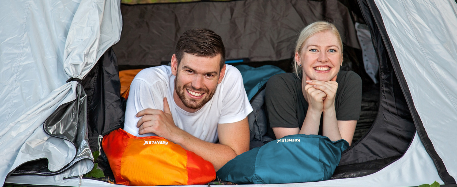 Сплячий мішок Outdoor 3 сезони -12.0°C, блакитний