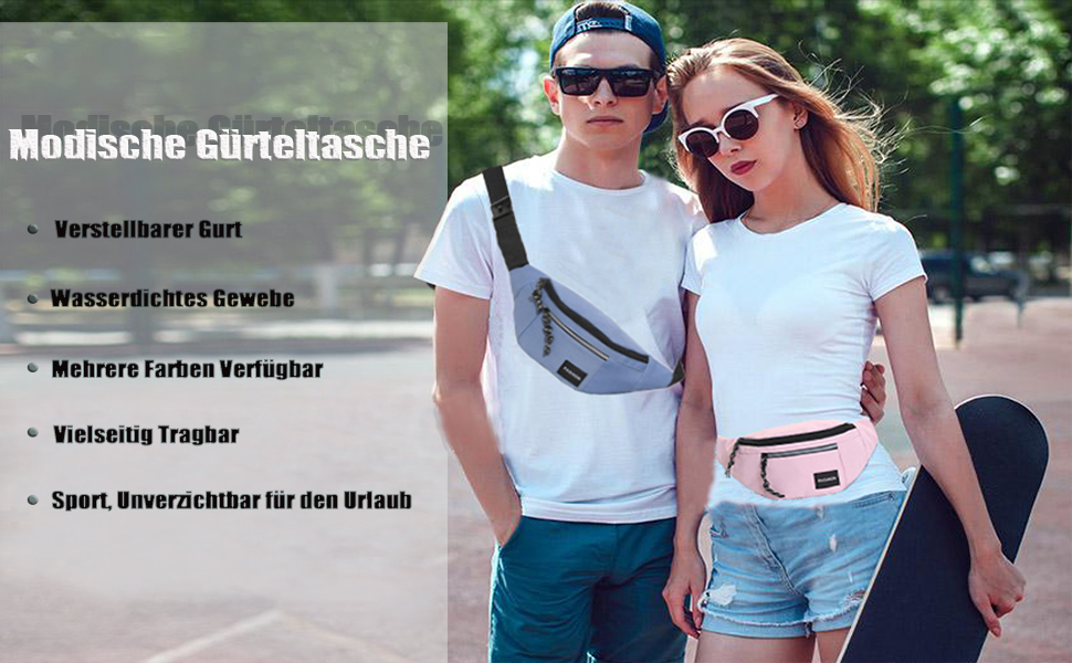 Гірчатка поясна водонепроникна для жінок та чоловіків Long Keeper - поясна сумка велика для спорту, туризму, велопоїздок, кемпінгу, подорожей, активного відпочинку на природі, рожева