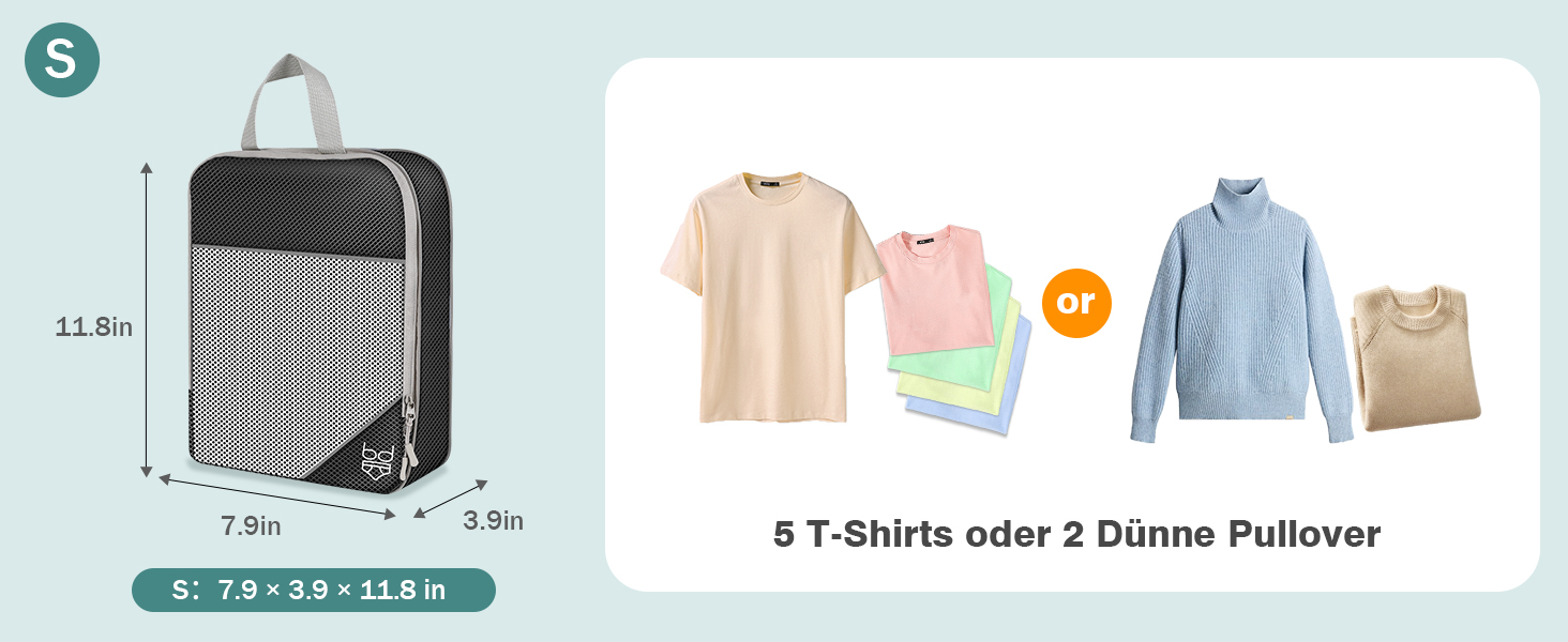 Органайзер для валізи, набір Packing Cubes (9 шт.) з компресією та чохлом для взуття, водонепроникні, дихаючі, сірі (чорні)