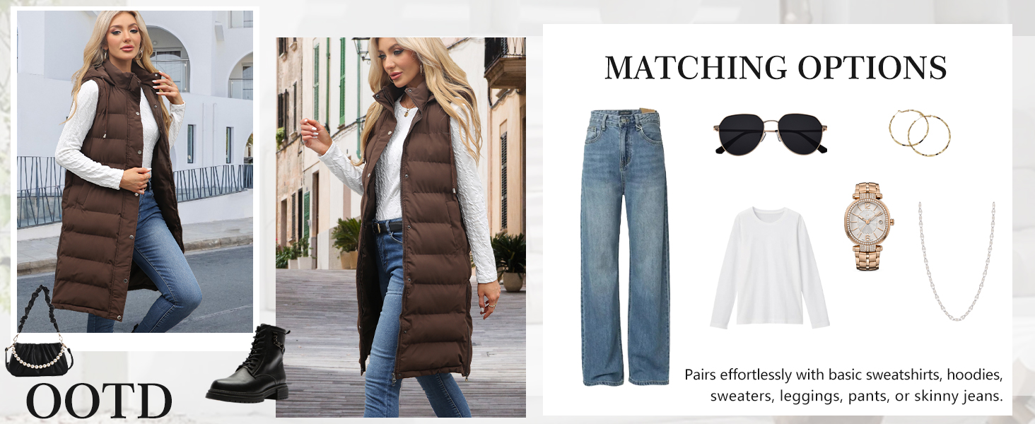 Жіноча зимова жилетка Maeau: тепла, тримає тепло, з капюшоном та кишенями, розміри S-3XL, рожевий колір