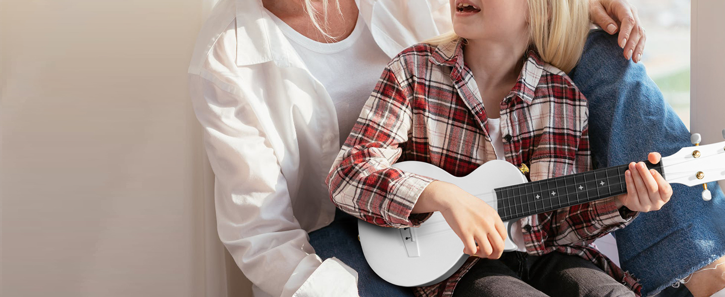 Укулеле Enya Ukulele-Sopran NOVA U Mini - карбонове укулеле для початківців, дорослих та дітей. Комплект з чохлом, ремінком, каподастром та струнами. Ідеально для подарунка та подорожей (23 дюйми)