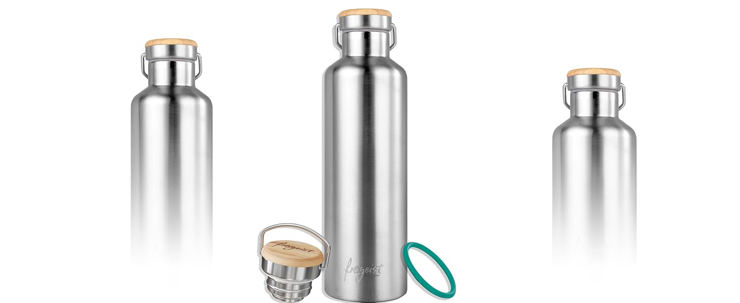 Термофляга 1л з нержавіючої сталі: ізольована, для туризму, велоспорту, офісу, без BPA, 1000 мл