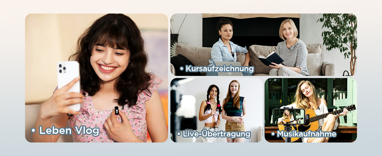 BOYA Mini 2: Бездротовий петличний мікрофон USB-C для iPhone/Android (48kHz/24Bit)