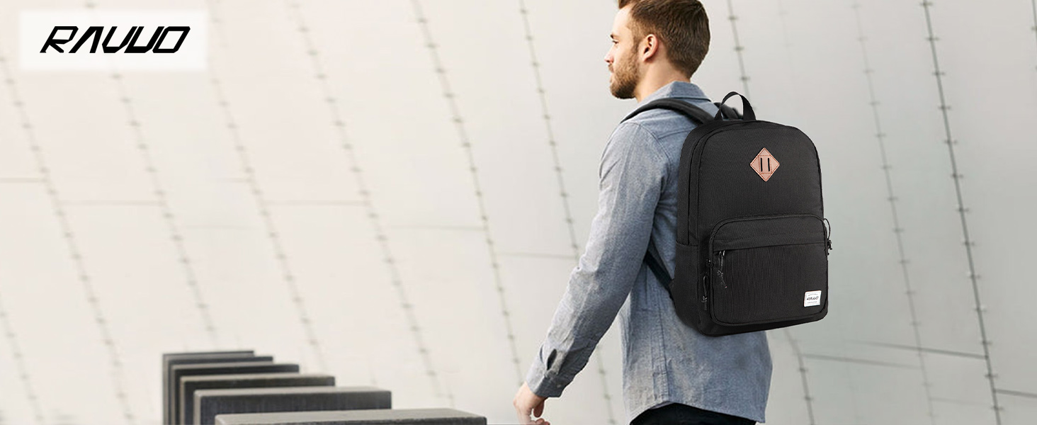 Шкільний рюкзак RAVUO для підлітків, легкий рюкзак для дівчат, денний рюкзак, повсякденна шкільна сумка для університету, школи, подорожей, роботи, бургундський, червоний