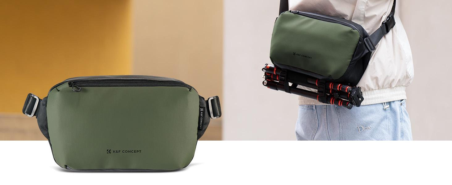 Рюкзак для камери K&F CONCEPT, фотосумка, рюкзак для дронів DJI Mavic, сумісний з Canon/Nikon/Sony, зелено-чорний (M)