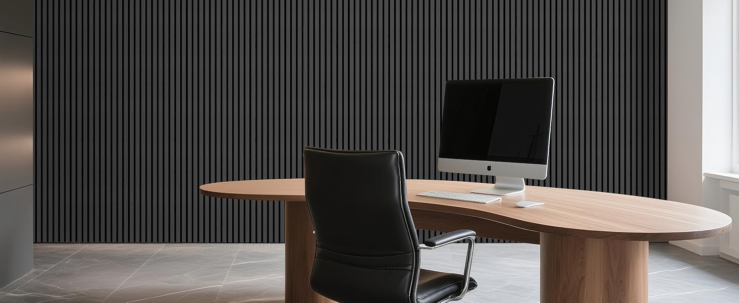 Акустичні 3D-панелі з дерева AKK-PANE (60x60 см, 4 шт, 1.44м²) для стін у вітальню, офіс та кухню, звукопоглинаючі еко-панелі, колір: копчений дуб 5#