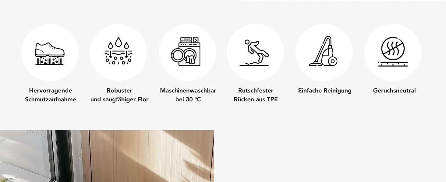 Килимок для входу Sky Novo 120x180 см антрацит: антиковзаюча, миюча, для дому та вулиці