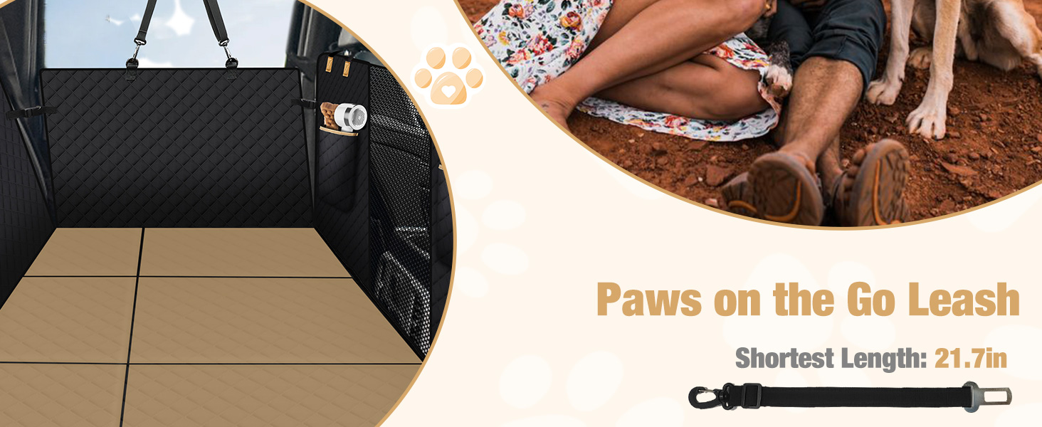 Накладка на сидіння автомобіля для собак Lekeinchi - водовідштовхувальна, стійка до подряпин, з 6 дерев'яними планками та ременями безпеки (140x77 см, камуфляж)