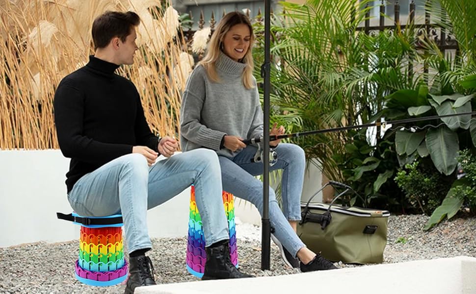 Складний туристичний стілець Alevmoom, телескопічний, для кемпінгу, риболовлі, BBQ, 600lbs, колір: зелений (хмара)