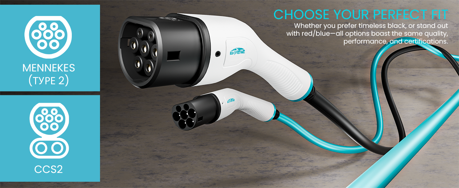 Кабель для зарядки електромобілів 22kW 32A Typ 2 (8м) | IP55 | для електромобілів та гібридів