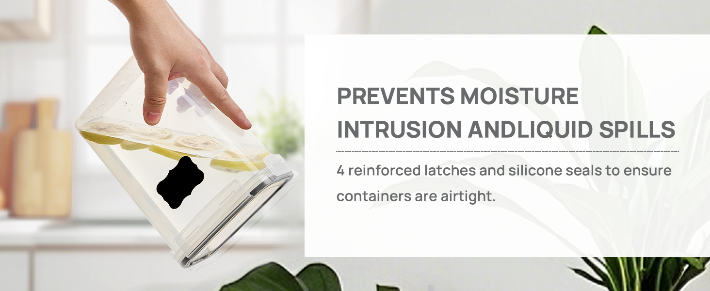 Набір контейнерів для зберігання Vtopmart з кришкою, 24 шт. - BPA-free, для борошна, цукру, круп. З ручкою та етикетками