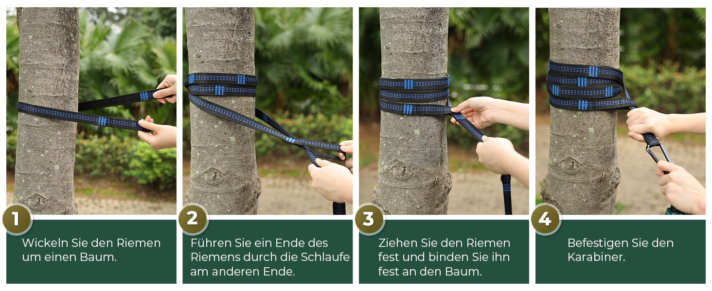 Гамак туристичний Ultraleicht Glymnis для відпочинку на природі, 275x140 см, 300 кг, темно-зелений/коричневий